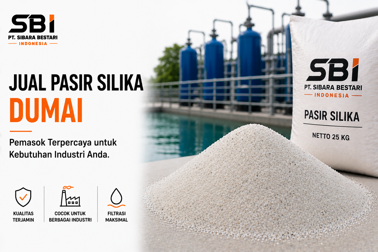 jual pasir silika dumai