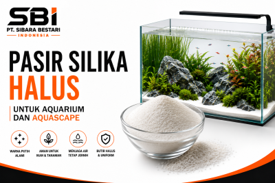 pasir silika halus untuk aquarium dan aquaspace