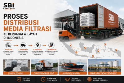 proses distribusi media filtrasi indonesia